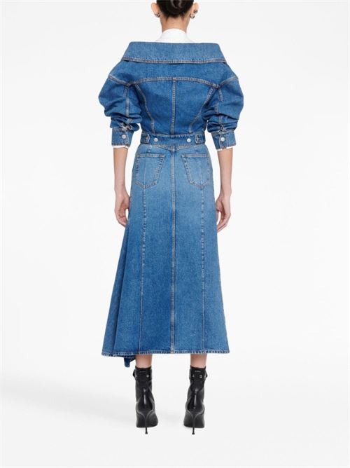 Gonna in denim ALEXANDER MCQUEEN | 754828QMACG4164